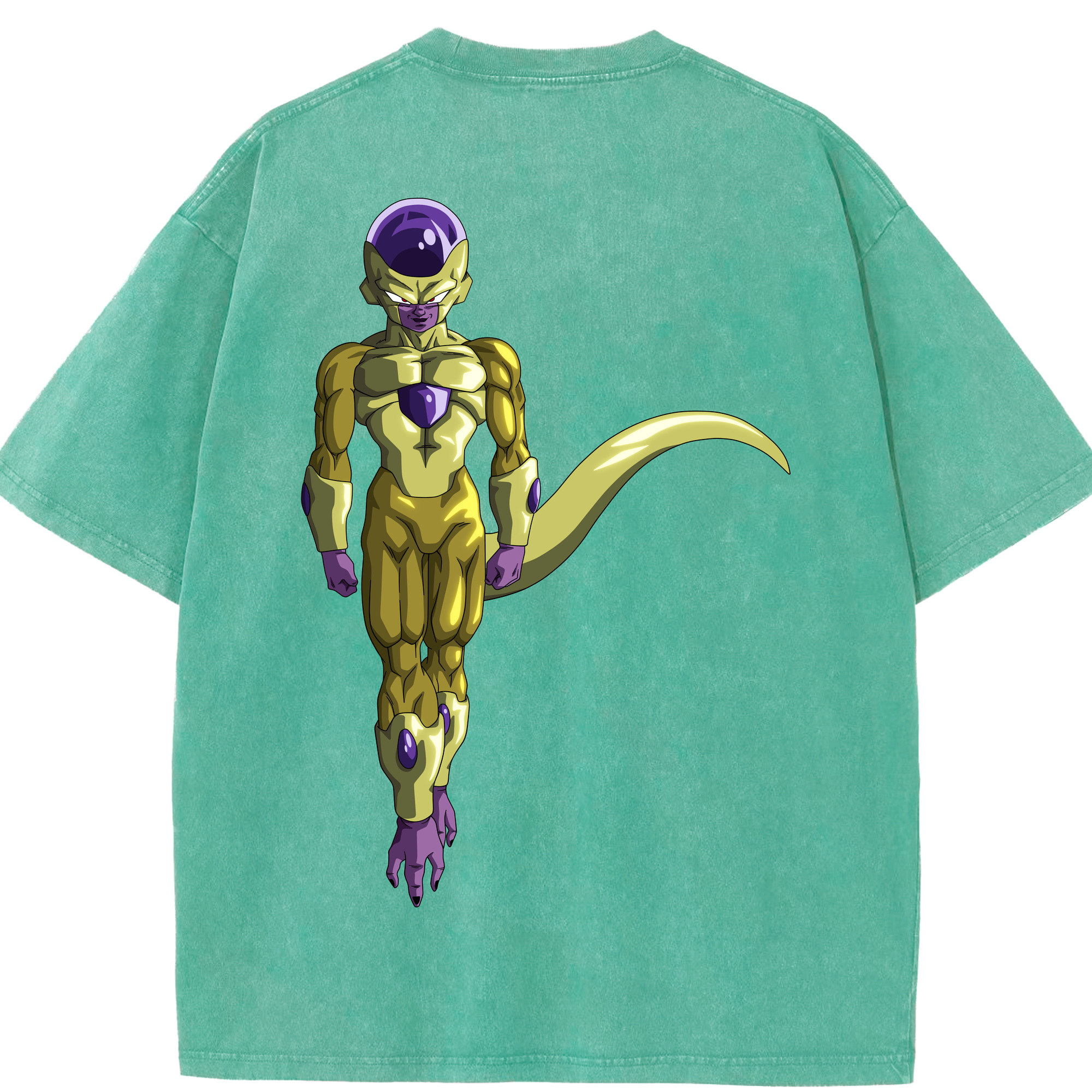 （画像用） ドラゴンボール フリーザ DRAGON BALL Frieza 綿100% ヴィンテージ風 半袖Tシャツ（背面プリント）